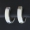 Half Hoop Earrings In 14k White Gold