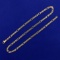 18 Inch Figaro Neck Chain In 14k Yellow Gold