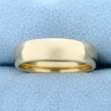 Men's Comfort Fit Wedding Band Ring In 14k Yellow Gold