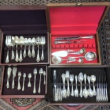 Antique Wallace Sir Christopher 154 Piece Sterling Silver Flatware Set