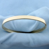 Oval Bangle Bracelet In 14k Yellow Gold