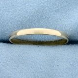 Men's Thin Wedding Band Ring In 14k Yellow Gold