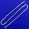 16 Inch Italian-made Braided S Link Sparkle Neck Chain In 14k Yellow And White Gold