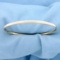 Oval Bangle Bracelet In 10k Yellow Gold