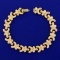 7 1/2 Inch Designer Link Bracelet In 18k Rose Gold