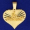 #1 Sweetheart Pendant In 14k Yellow Gold