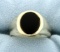 5ct Onyx Ring In 14k Yellow Gold