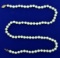 Vintage Cultured Akoya Pearl Necklace With 14k Gold Clasp