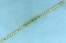 Peridot And Diamond Bracelet In 14k Yellow Gold