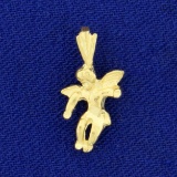 Cherub Angel Charm Or Pendant In 14k Yellow Gold