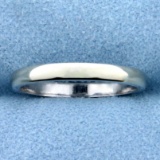 2.4mm White Gold Wedding Band Ring In 14k White Gold