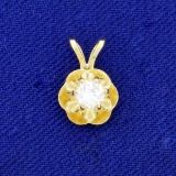 .2ct Diamond Solitaire Pendant In 14k Yellow Gold