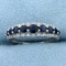 2/3ct Tw Sapphire And Diamond Ring In 14k White Gold