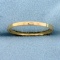 1.6mm Hammered Edge Stacking Band Ring In 18k Rose Gold