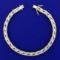 Flat Curb Link Bracelet In 14k Yellow Gold