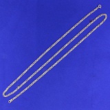 24 Inch Curb Link Neck Chain In 14k Yellow Gold