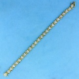 1ct Tw Diamond Tennis Bracelet In 14k Yellow And White Gold