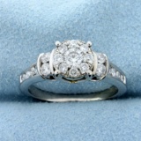 3/4ct Tw Diamond Engagement Ring In 10k White Gold