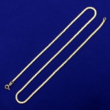 Italian Made 18 Inch S-link Neck Chain In 14k Yellow Gold
