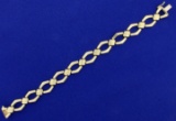 Italian Made 7 1/4 Inch Gold Bracelet In 14k Yellow Gold