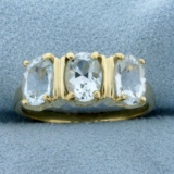 3ct Tw Sky Blue Topaz Ring In 10k Yellow Gold