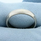 Men's 5mm Wedding Band Ring In 14k White Gold