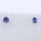 1/2ct Tw Tanzanite Earrings In 14k Yellow Gold