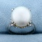 12.75mm South Sea Pearl Ring In Platinum