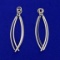 Dangle Stud Earring Enhancers In 14k White Gold