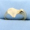 Unique Abstract Style Ring In 14k Yellow Gold