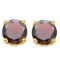 6mm Garnet Stud Earrings In 10k Yellow Gold