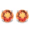 6mm Azotic Topaz Stud Earrings In Sterling Silver