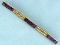 Antique Amethyst And Seed Pearl Pin In 14k Yellow Gold