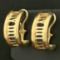 1-4-3 Roman Numeral I Love You Earrings In 14k Yellow Gold By Aga Correa & Son