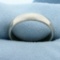 Men's 5mm Wedding Band Ring In 14k White Gold