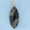 60ct Black Tourmaline Pendant In 14k Yellow Gold