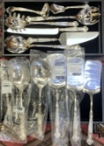 New Condition 13-piece Gorham Chantilly Sterling Silver Flatware Serving Set