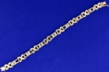 1ct Tw Sliding Diamond Designer Bracelet In 14k Yellow Gold