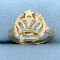 Order Of The Eastern Star Ring In 14k Yellow And White Gold