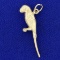 Parakeet 3-d Charm Or Pendant In 14k Yellow Gold