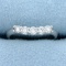 1/3ct Tw Diamond Curve Design Platinum Ring