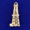 Oil Drilling Derrick 3-d Charm In 14k Yellow Gold
