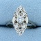 Vintage Diamond Ring In 14k White Gold