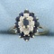 3/4ct Tw Sapphire And Diamond Ring In 14k Yellow Gold