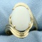 Large French Ivory Ring In 14k Yellow Gold