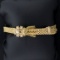 Antique Victorian Enameled Tassel Bracelet In 14k Yellow Gold