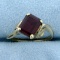 Antique 1.5ct Ruby Ring In 10k Yellow Gold