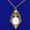 Vintage Cameo Necklace In 14k Yellow Gold