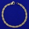 Designer Link Bracelet In 18k Yellow Gold