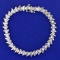 2ct Tw Champagne Diamond Tennis Bracelet In 14k White Gold